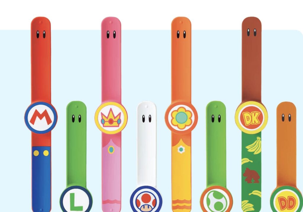 Power Up Bands serão pulseiras que vão interagir com as atrações e jogos espalhados por toda a área de Super Nintendo World, possibilitando que os visitantes pontuem e coletem bonus